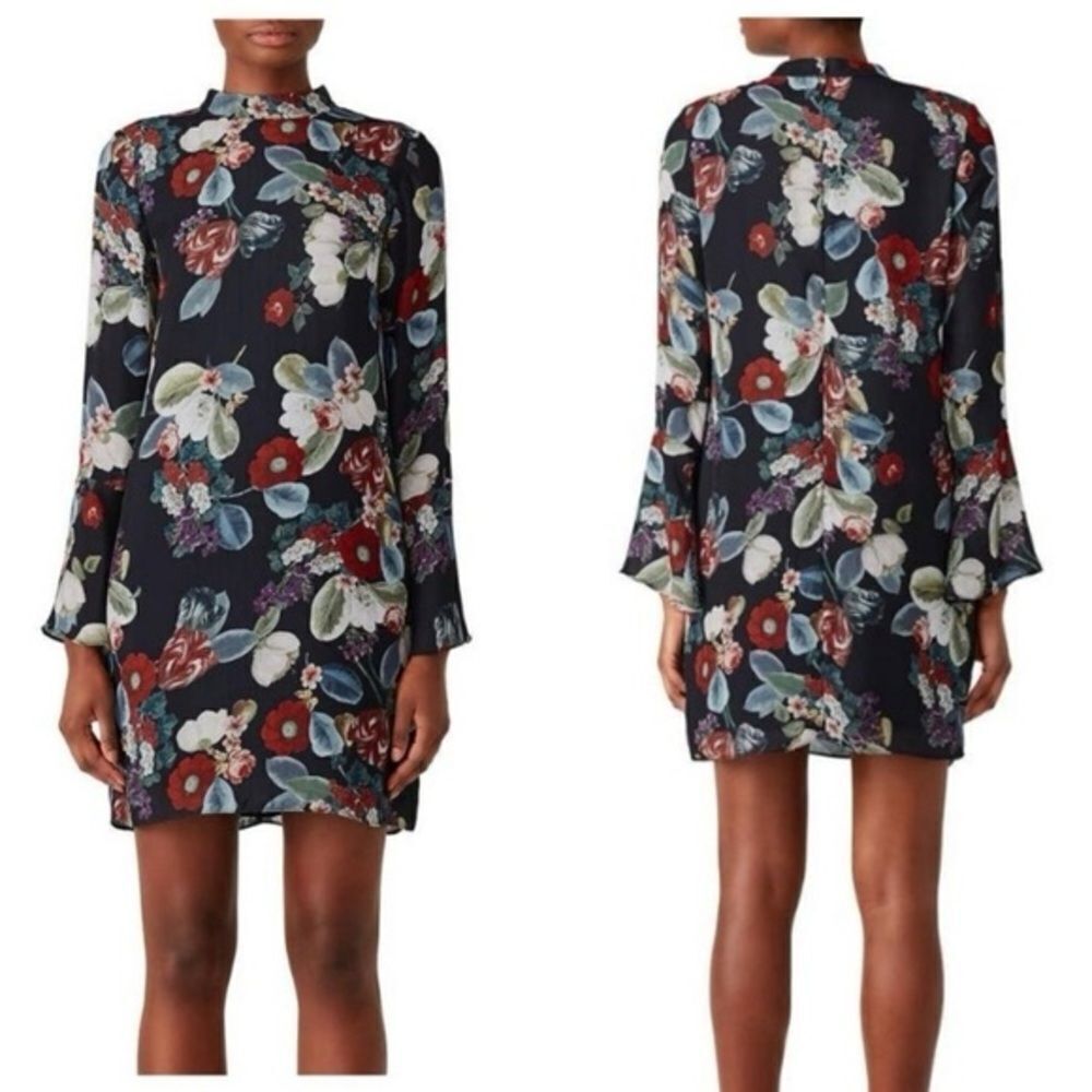 AMANDA UPRICHARD FLORAL SHIFT DRESS